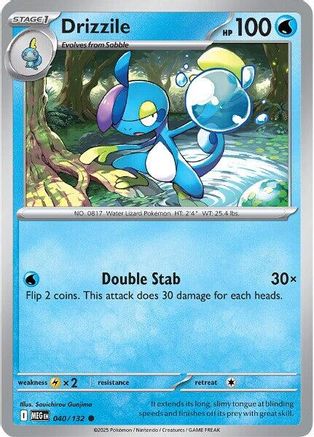 Drizzile 040/132  - Reverse Holofoil ME01 Mega Evolution - Common