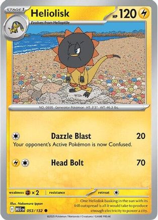 Heliolisk 053/132  - Reverse Holofoil ME01 Mega Evolution - Common