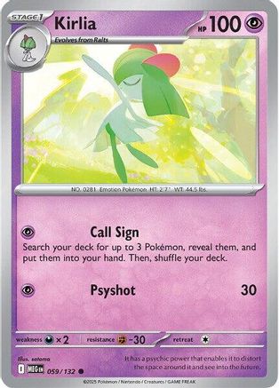 Kirlia (059) [ME01 Mega Evolution] Reverse Holofoil - Common
