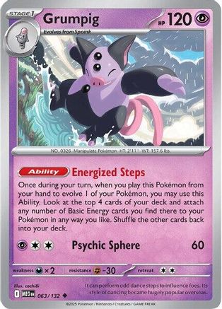 Grumpig (063) [ME01 Mega Evolution] Normal - Uncommon