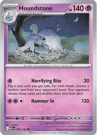 Houndstone (066/132) [ME01 Mega Evolution] Reverse Holofoil - Uncommon