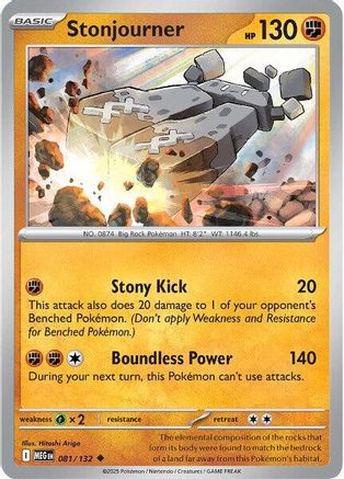 Stonjourner 081/132  ME01 Mega Evolution - Uncommon