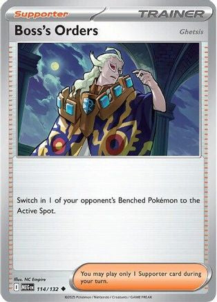 Boss's Orders [Ghetsis] (114) [ME01 Mega Evolution] Reverse Holofoil - Uncommon
