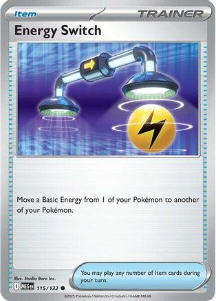 Energy Switch 115/132  - Reverse Holofoil ME01 Mega Evolution - Common