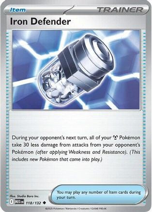 Iron Defender (118) [ME01 Mega Evolution] Reverse Holofoil - Uncommon