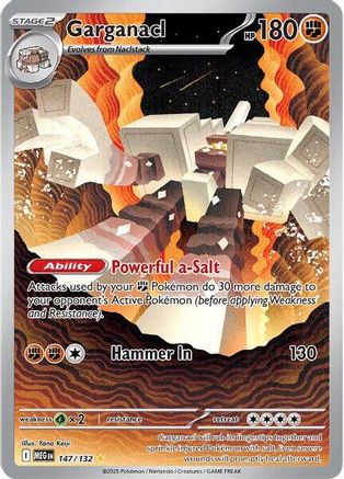 Garganacl 147/132  - Holofoil ME01 Mega Evolution - Illustration Rare