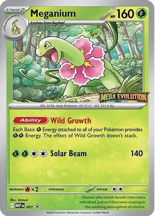 Meganium (001) [ME Mega Evolution Promo] Normal - Promo