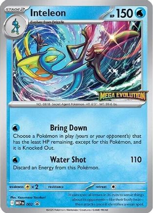 Inteleon (002) [ME Mega Evolution Promo] Normal - Promo
