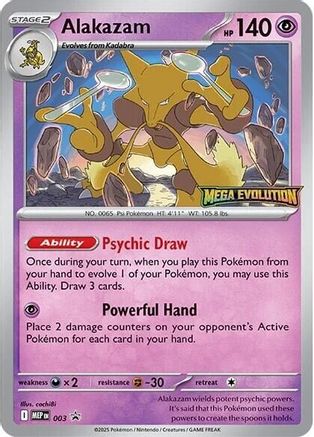 Alakazam (003) [ME Mega Evolution Promo] Normal - Promo