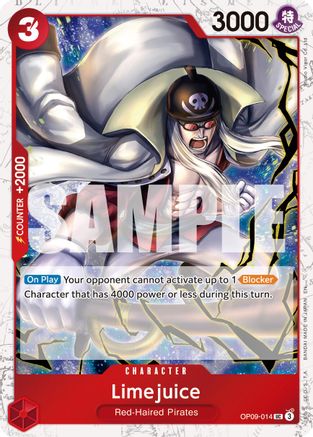 Limejuice (Pirate Foil) (OP09-014) - Premium Booster -The Best- Vol. 2 Foil