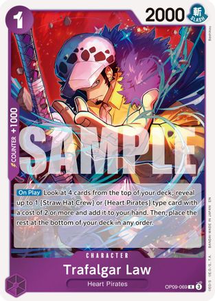 Trafalgar Law - OP09-069 (Reprint) (OP09-069) - Premium Booster -The Best- Vol. 2 Foil