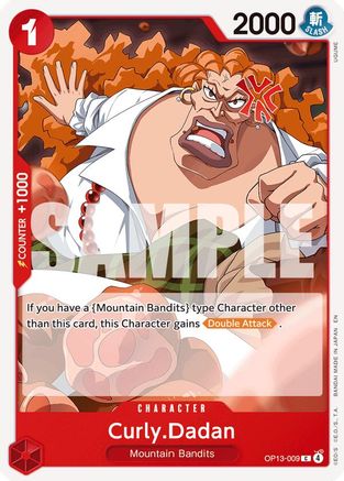 Curly.Dadan (OP13-009) - Carrying On His Will