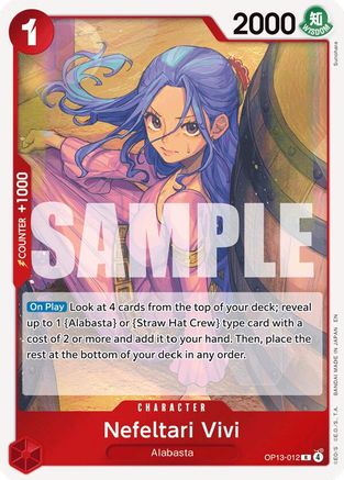 Nefeltari Vivi (OP13-012) - Carrying On His Will Foil