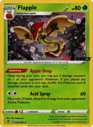 Flapple (EB Games Exclusive APAC) (022/192) [Miscellaneous Cards & Products] Holofoil - Promo