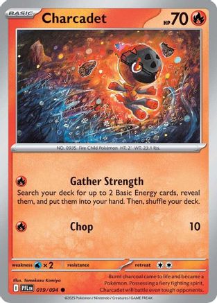 Charcadet 019/094  - Reverse Holofoil ME02 Phantasmal Flames - Common