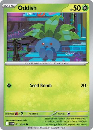 Oddish 001/094  ME02 Phantasmal Flames - Common