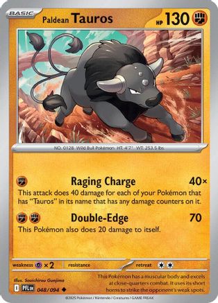 Paldean Tauros 048/094  ME02 Phantasmal Flames - Uncommon