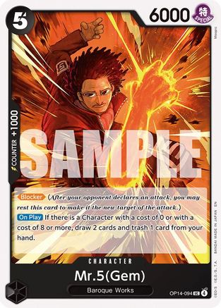 Mr.5(Gem) (OP14-094) - The Azure Sea's Seven