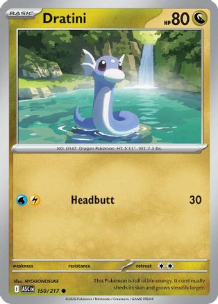 Dratini 150  - Reverse Holofoil ME Ascended Heroes - Common
