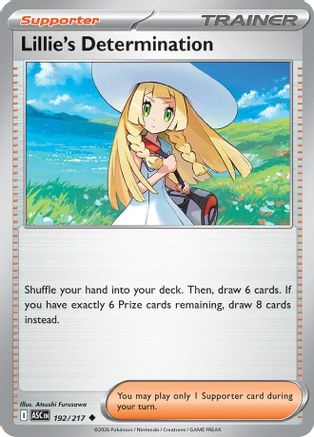 Lillie's Determination 192  - Reverse Holofoil ME Ascended Heroes - Uncommon