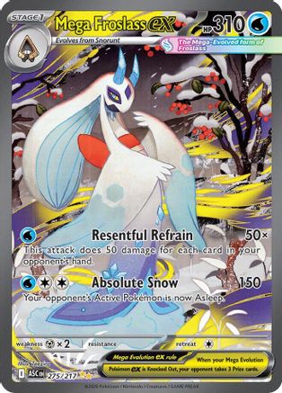 Mega Froslass ex 275/217  - Holofoil ME Ascended Heroes - Special Illustration Rare