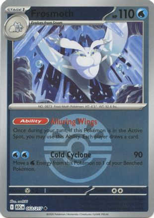 Frosmoth (Friend Ball) (053) [ME Ascended Heroes] Reverse Holofoil - Uncommon