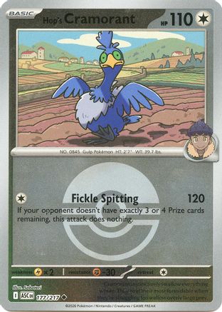 Hop's Cramorant (Poke Ball) (177) [ME Ascended Heroes] Reverse Holofoil - Uncommon