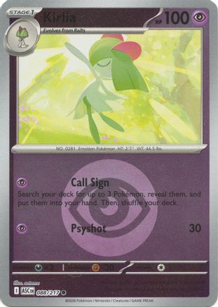 Kirlia (Energy Symbol Pattern) (088) [ME Ascended Heroes] Reverse Holofoil - Common