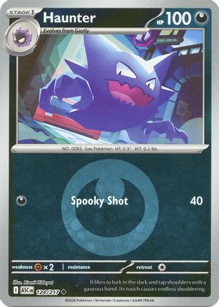 Haunter (Energy Symbol Pattern) (124) [ME Ascended Heroes] Reverse Holofoil - Uncommon