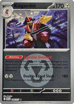 Kingambit (Energy Symbol Pattern) (148) [ME Ascended Heroes] Reverse Holofoil - Rare