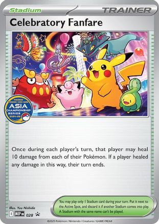 Celebratory Fanfare (Asia Championship Series 24-25) (028) [ME Mega Evolution Promo] Normal - Promo