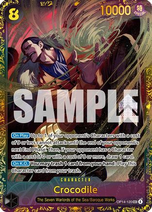 Crocodile - OP14-120 (CS26-27 Regionals Season 1) (OP14-120) - One Piece Promotion Cards Foil