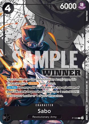 Sabo (Winner Pack 2026 Vol. 2) (P-105) - One Piece Promotion Cards Foil