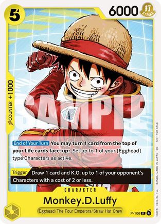 Monkey.D.Luffy (Tournament Pack 2026 Vol. 2) (P-106) - One Piece Promotion Cards
