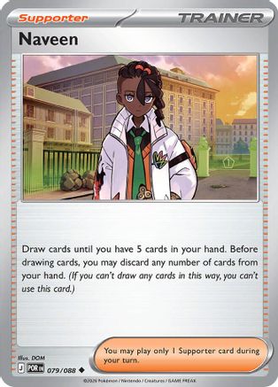 Naveen 079/088  - Reverse Holofoil ME03 Perfect Order - Uncommon