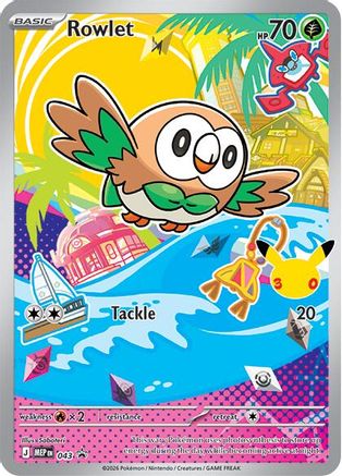 Rowlet 043  - Holofoil ME Mega Evolution Promo - Promo