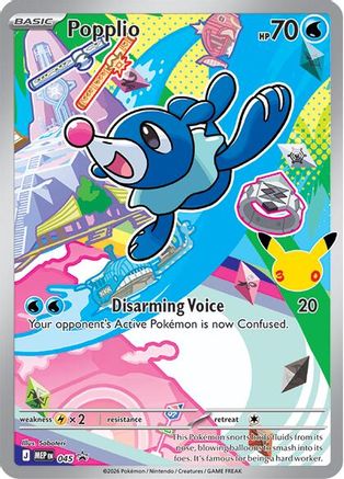Popplio 045  - Holofoil ME Mega Evolution Promo - Promo