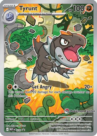 Tyrunt (Pokemon Center Exclusive) 070  - Holofoil ME Mega Evolution Promo - Promo