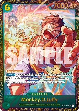 Monkey.D.Luffy (Treasure Cup March 2026) (OP13-118) - One Piece Promotion Cards Foil