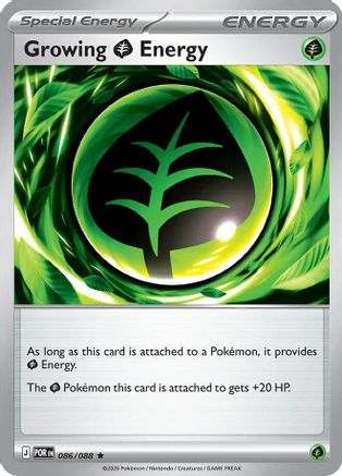Growing Grass Energy (Non-Holo) (086/088) [Deck Exclusives] Normal - Rare