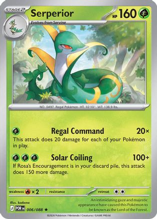 Serperior (Non-Holo) (006/088) [Deck Exclusives] Normal - Rare