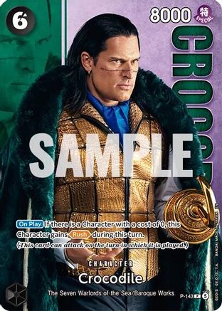 Crocodile - P-143 (Premium Card Collection -Live Action Edition Vol.2 Baroque Works-) (P-143) - One Piece Promotion Cards Foil