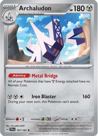 Archaludon (Non-Holo) (107/142) [Deck Exclusives] Normal - Rare