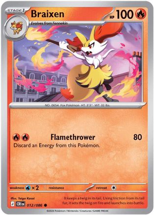 Braixen (012) [ME04 Chaos Rising] Normal - Common