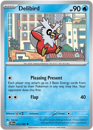 Delibird (018) [ME04 Chaos Rising] Normal - Uncommon