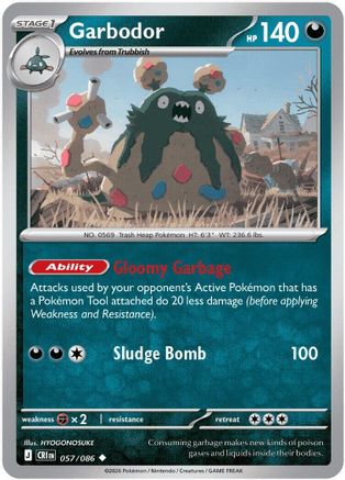 Garbodor (057) [ME04 Chaos Rising] Normal - Uncommon