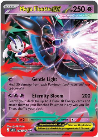 Mega Floette ex 035/086  - Holofoil ME04 Chaos Rising - Double Rare