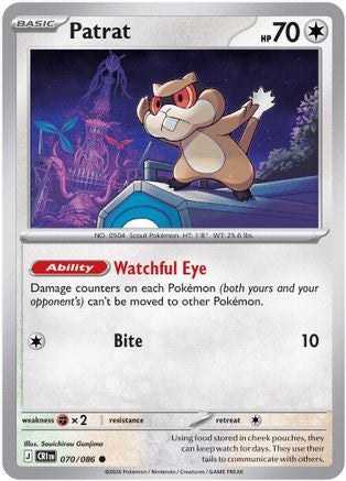 Patrat 070  - Reverse Holofoil ME04 Chaos Rising - Common