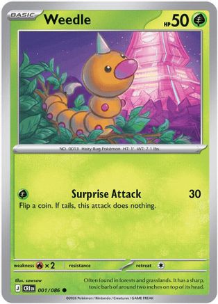 Weedle (001) [ME04 Chaos Rising] Normal - Common