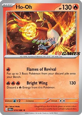 Ho-Oh (EB Games Exclusive) (010/086) [Miscellaneous Cards & Products] Holofoil - Rare